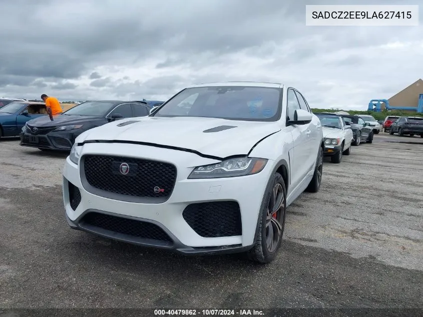 2020 Jaguar F-Pace Svr VIN: SADCZ2EE9LA627415 Lot: 40479862