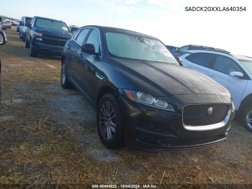 2020 Jaguar F-Pace Prestige P300 Awd Automatic VIN: SADCK2GXXLA640354 Lot: 40484822