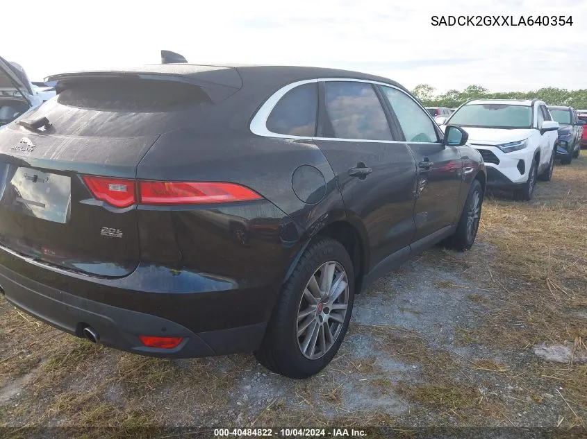 2020 Jaguar F-Pace Prestige P300 Awd Automatic VIN: SADCK2GXXLA640354 Lot: 40484822