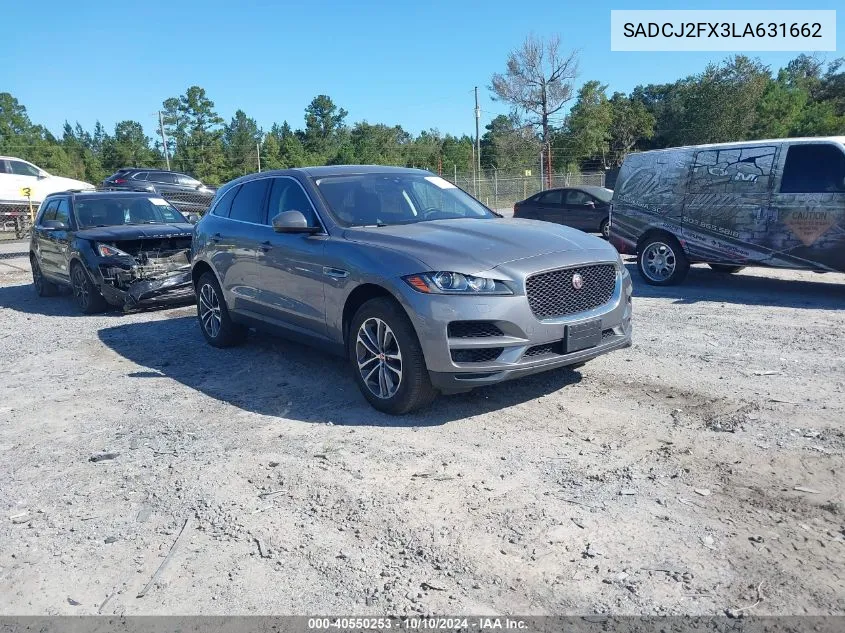 2020 Jaguar F-Pace Premium P250 Awd Automatic VIN: SADCJ2FX3LA631662 Lot: 40550253