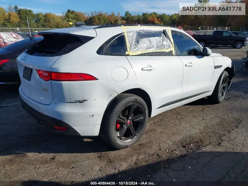 2020 Jaguar F-Pace Checkered Flag P250 Awd Automatic VIN: SADCP2FX8LA641778 Lot: 40584435