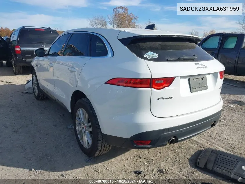 SADCK2GXXLA631959 2020 Jaguar F-Pace Prestige P300 Awd Automatic