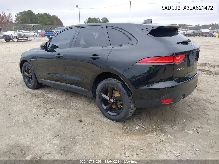 2020 Jaguar F-Pace Premium P250 Awd Automatic VIN: SADCJ2FX3LA621472 Lot: 40731258