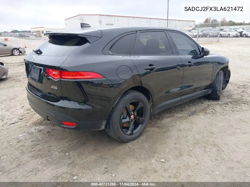 2020 Jaguar F-Pace Premium P250 Awd Automatic VIN: SADCJ2FX3LA621472 Lot: 40731258