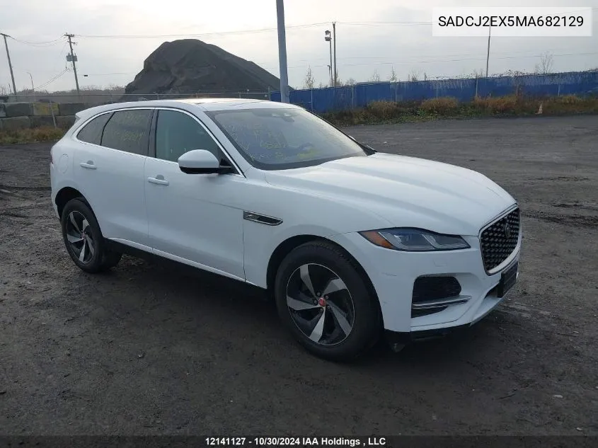 2021 Jaguar F-Pace VIN: SADCJ2EX5MA682129 Lot: 12141127