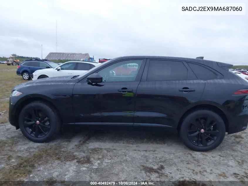 2021 Jaguar F-Pace S VIN: SADCJ2EX9MA687060 Lot: 40492479