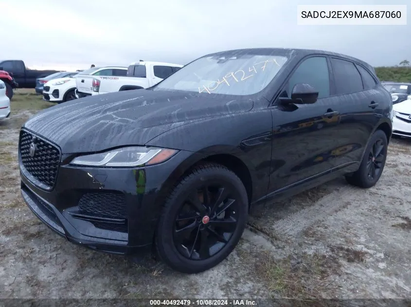 2021 Jaguar F-Pace S VIN: SADCJ2EX9MA687060 Lot: 40492479