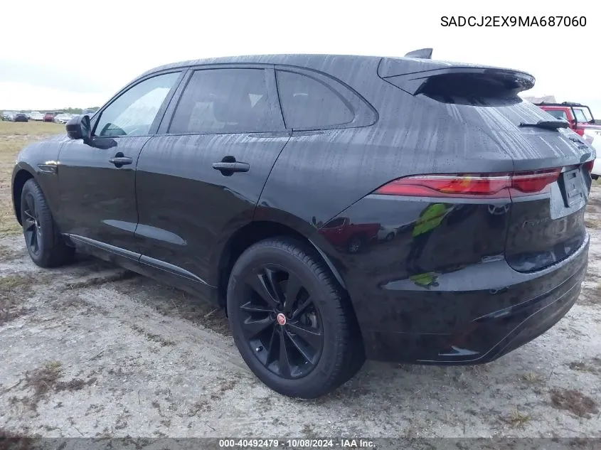 2021 Jaguar F-Pace S VIN: SADCJ2EX9MA687060 Lot: 40492479