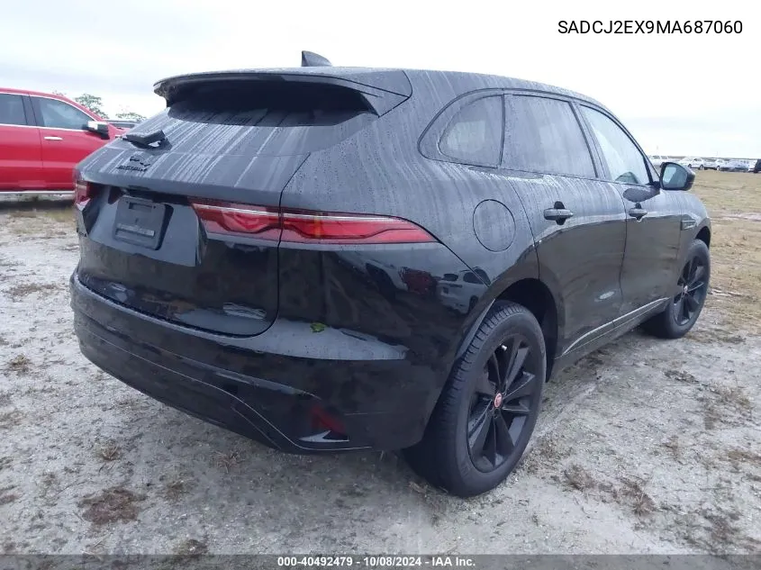 2021 Jaguar F-Pace S VIN: SADCJ2EX9MA687060 Lot: 40492479