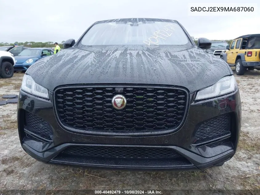 2021 Jaguar F-Pace S VIN: SADCJ2EX9MA687060 Lot: 40492479