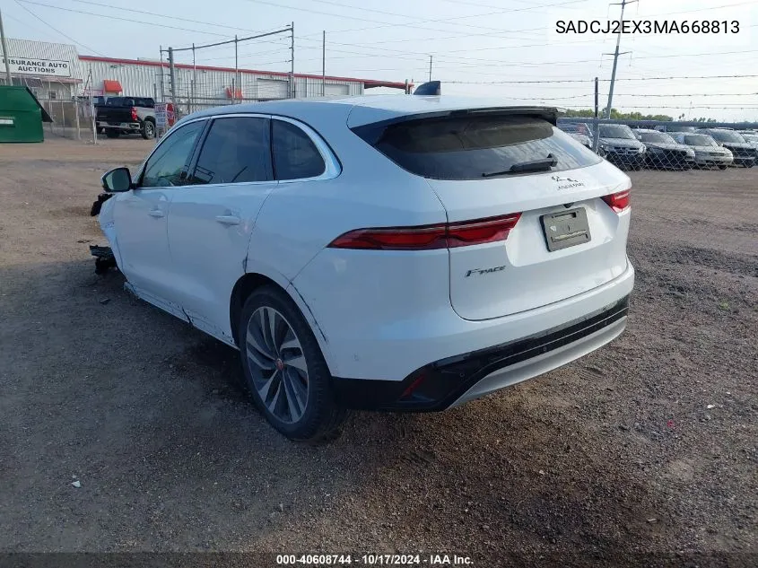 SADCJ2EX3MA668813 2021 Jaguar F-Pace S P250 Awd Automatic