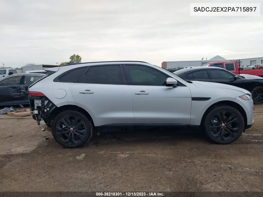 2023 Jaguar F-Pace S P250 Awd Automatic VIN: SADCJ2EX2PA715897 Lot: 38218301