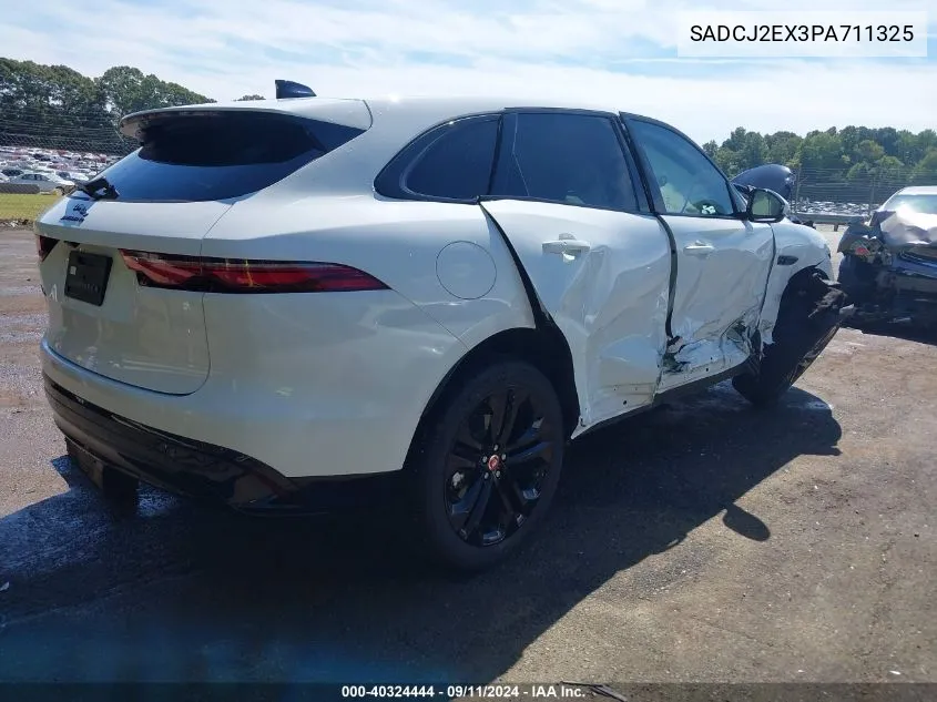 2023 Jaguar F-Pace S P250 Awd Automatic VIN: SADCJ2EX3PA711325 Lot: 40324444