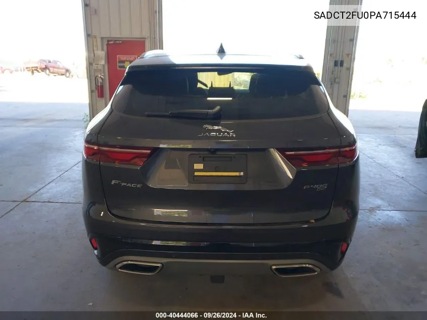 2023 Jaguar F-Pace R-Dynamic S P400 Awd Automatic VIN: SADCT2FU0PA715444 Lot: 40444066