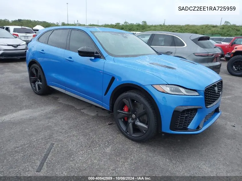 2024 Jaguar F-Pace Svr P550 Awd Automatic VIN: SADCZ2EE1RA725959 Lot: 40542589