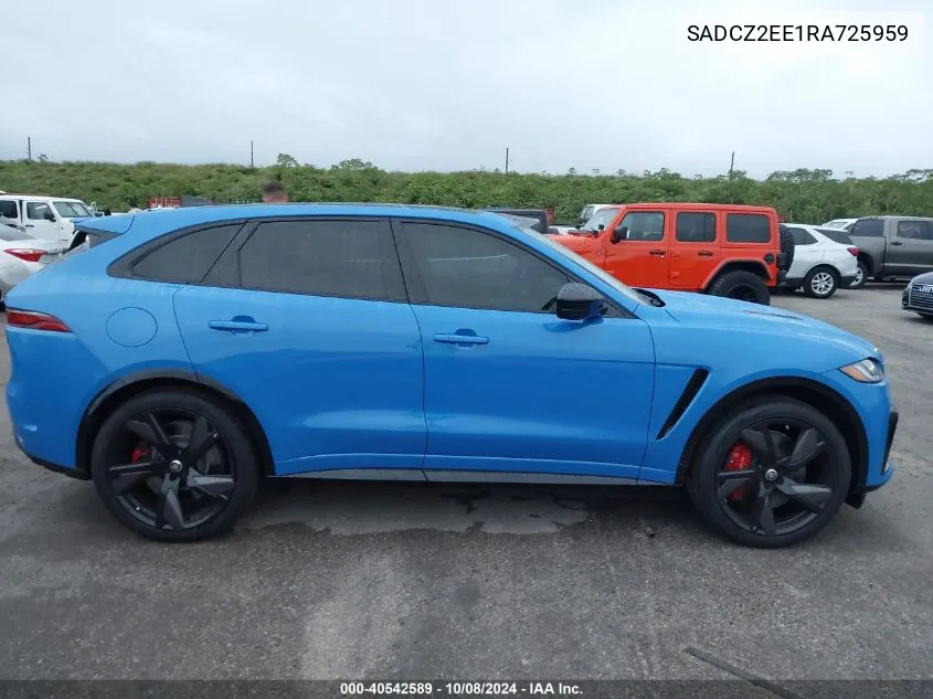 2024 Jaguar F-Pace Svr P550 Awd Automatic VIN: SADCZ2EE1RA725959 Lot: 40542589