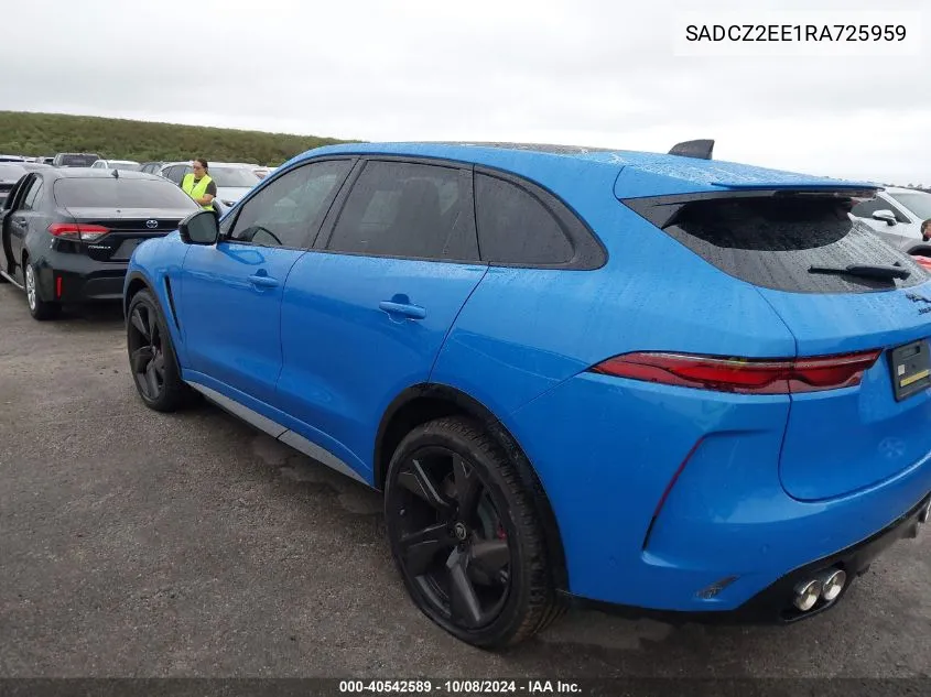 2024 Jaguar F-Pace Svr P550 Awd Automatic VIN: SADCZ2EE1RA725959 Lot: 40542589