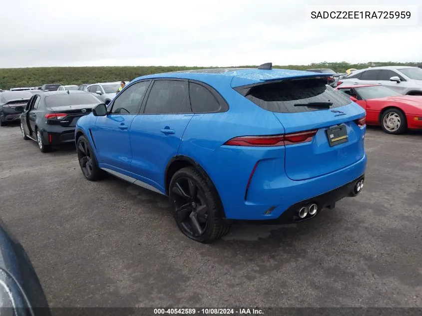 2024 Jaguar F-Pace Svr P550 Awd Automatic VIN: SADCZ2EE1RA725959 Lot: 40542589