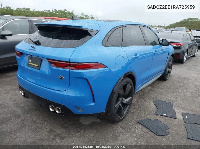 2024 Jaguar F-Pace Svr P550 Awd Automatic VIN: SADCZ2EE1RA725959 Lot: 40542589