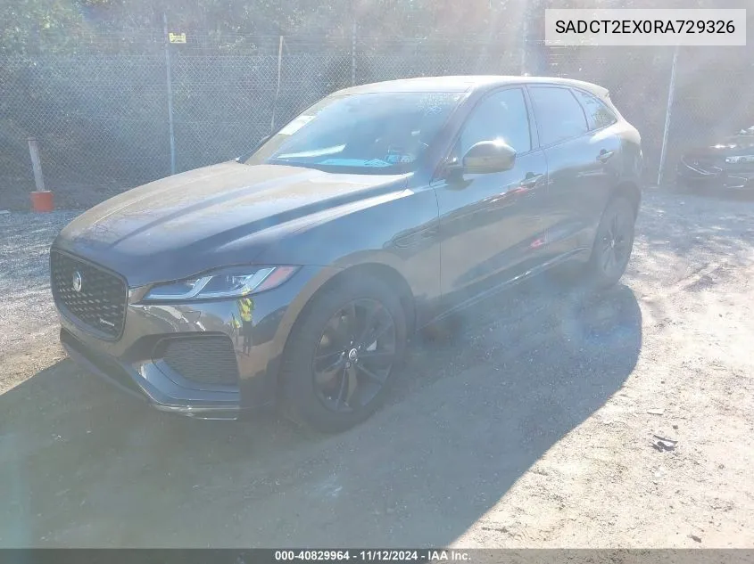 2024 Jaguar F-Pace R-Dynamic S VIN: SADCT2EX0RA729326 Lot: 40829964