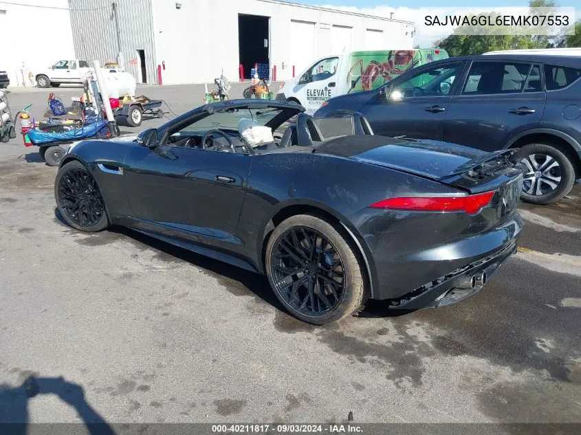 2014 Jaguar F-Type V8 S VIN: SAJWA6GL6EMK07553 Lot: 40211817