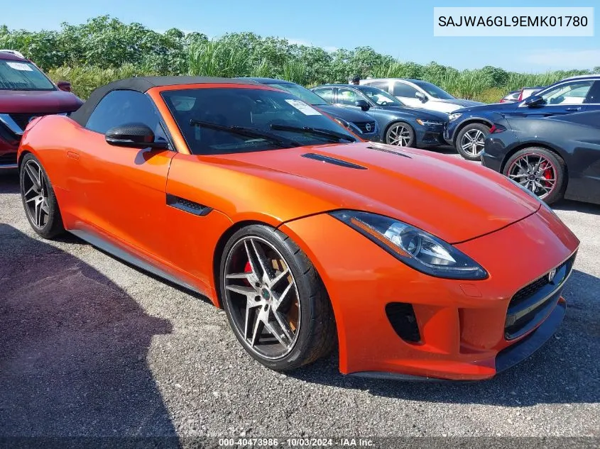 2014 Jaguar F-Type V8 S VIN: SAJWA6GL9EMK01780 Lot: 40473986