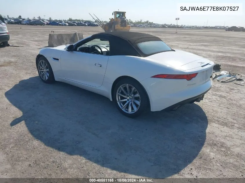 2014 Jaguar F-Type VIN: SAJWA6E77E8K07527 Lot: 40551165