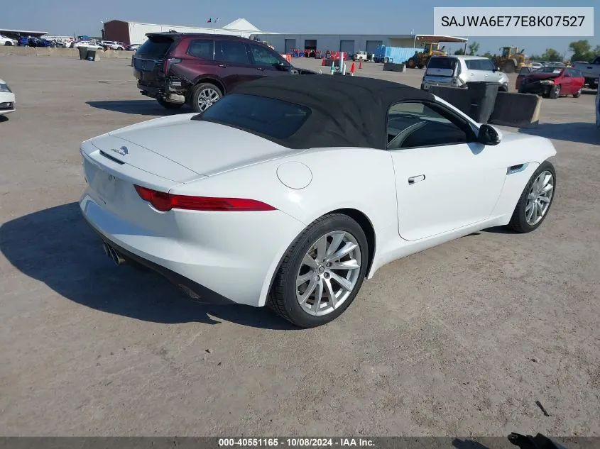 2014 Jaguar F-Type VIN: SAJWA6E77E8K07527 Lot: 40551165