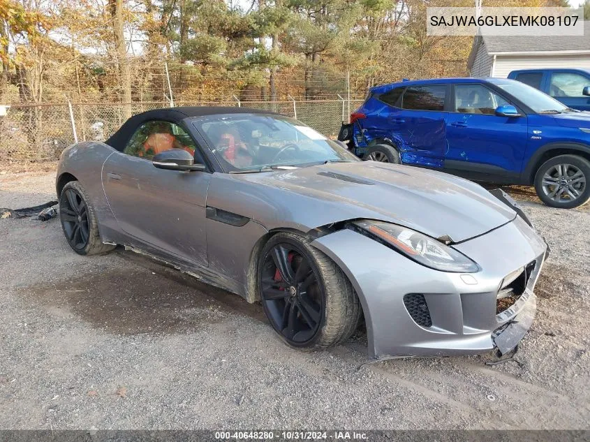 2014 Jaguar F-Type V8 S VIN: SAJWA6GLXEMK08107 Lot: 40648280