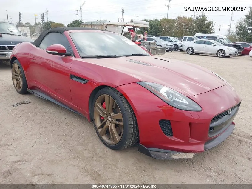 2014 Jaguar F-Type V8 S VIN: SAJWA6GL3EMK00284 Lot: 40747965