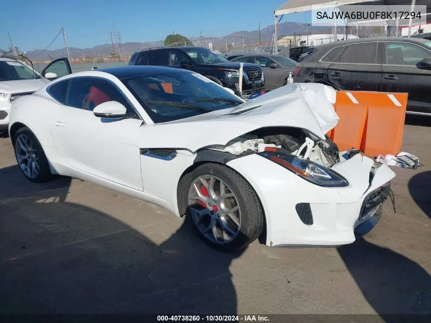 SAJWA6BU0F8K17294 2015 Jaguar F-Type S