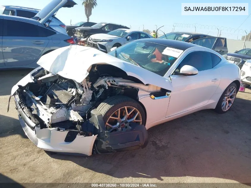 SAJWA6BU0F8K17294 2015 Jaguar F-Type S