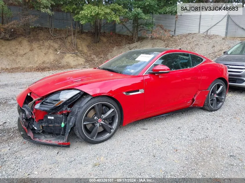 2018 Jaguar F-Type R-Dynamic VIN: SAJD81FV3JCK48683 Lot: 40326107