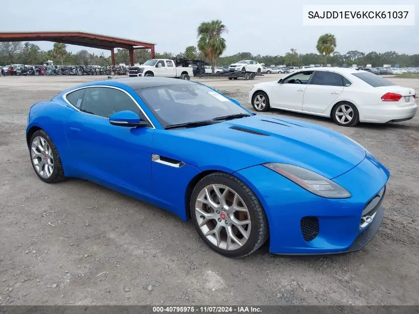 2019 Jaguar F-Type P340 VIN: SAJDD1EV6KCK61037 Lot: 40795975