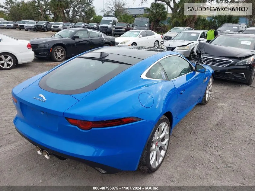 2019 Jaguar F-Type P340 VIN: SAJDD1EV6KCK61037 Lot: 40795975