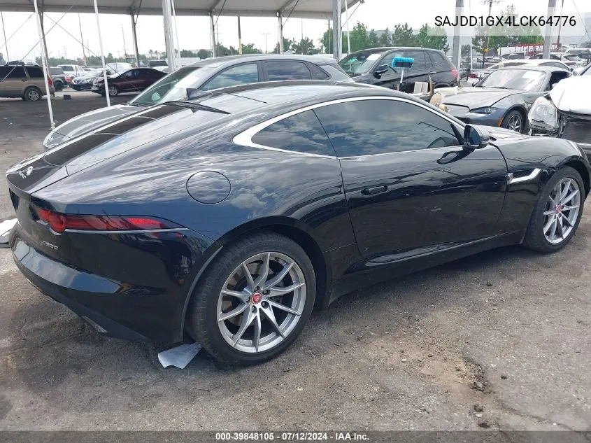 2020 Jaguar F-Type Checkered Flag Rwd Automatic/P300 Rwd Automatic VIN: SAJDD1GX4LCK64776 Lot: 39848105