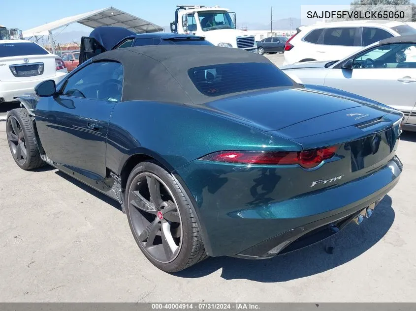 SAJDF5FV8LCK65060 2020 Jaguar F-Type Coupe R-Dynamic Rwd Automatic