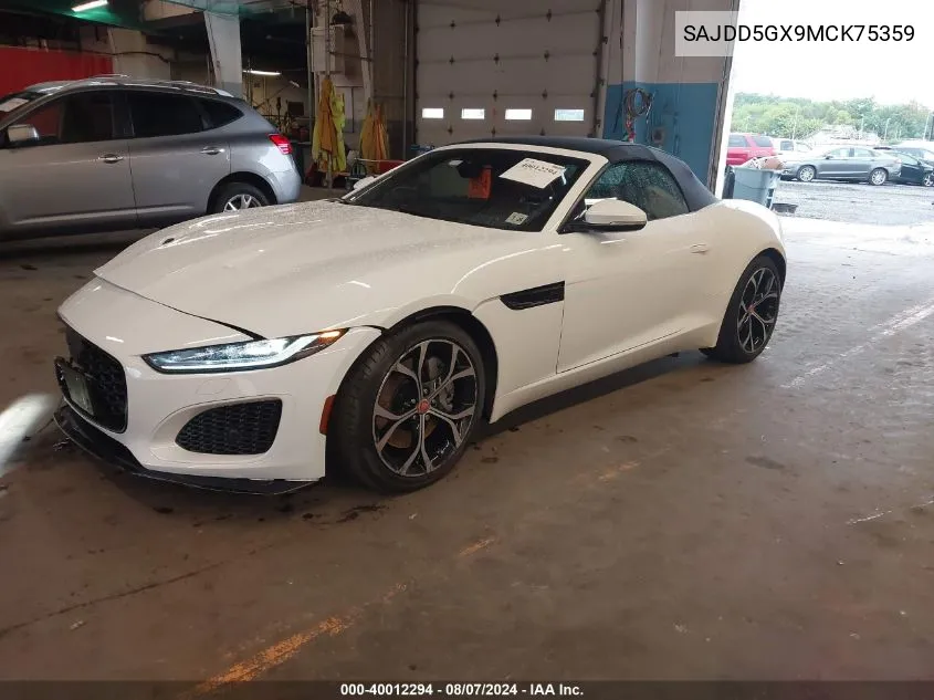 SAJDD5GX9MCK75359 2021 Jaguar F-Type P300 Rwd Automatic