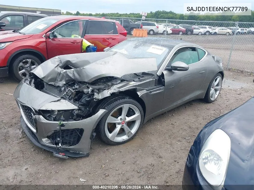 SAJDD1EE6NCK77789 2022 Jaguar F-Type P450 Rwd Automatic