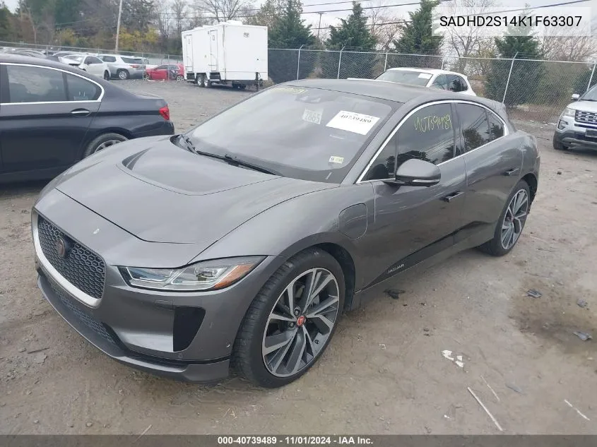 2019 Jaguar I-Pace First Edition/Hse VIN: SADHD2S14K1F63307 Lot: 40739489