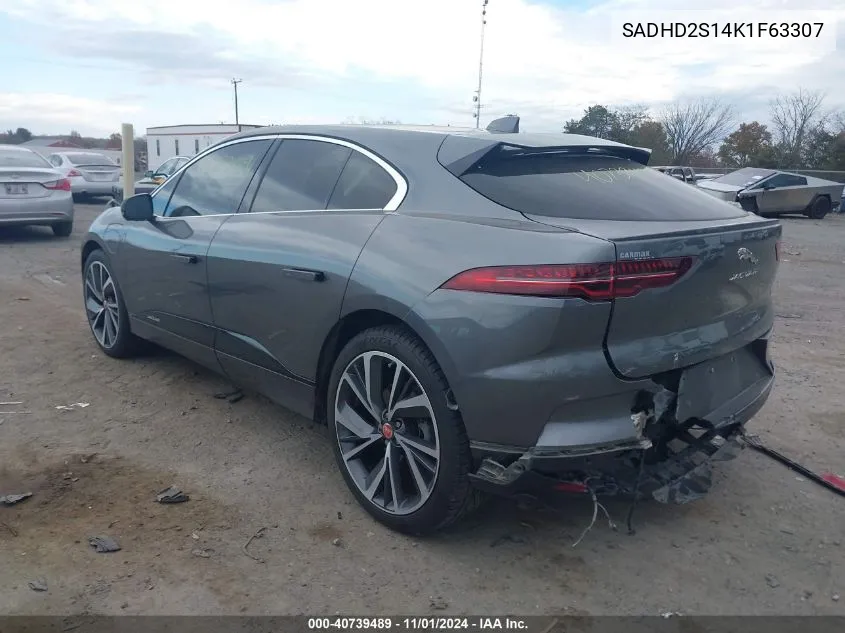 2019 Jaguar I-Pace First Edition/Hse VIN: SADHD2S14K1F63307 Lot: 40739489