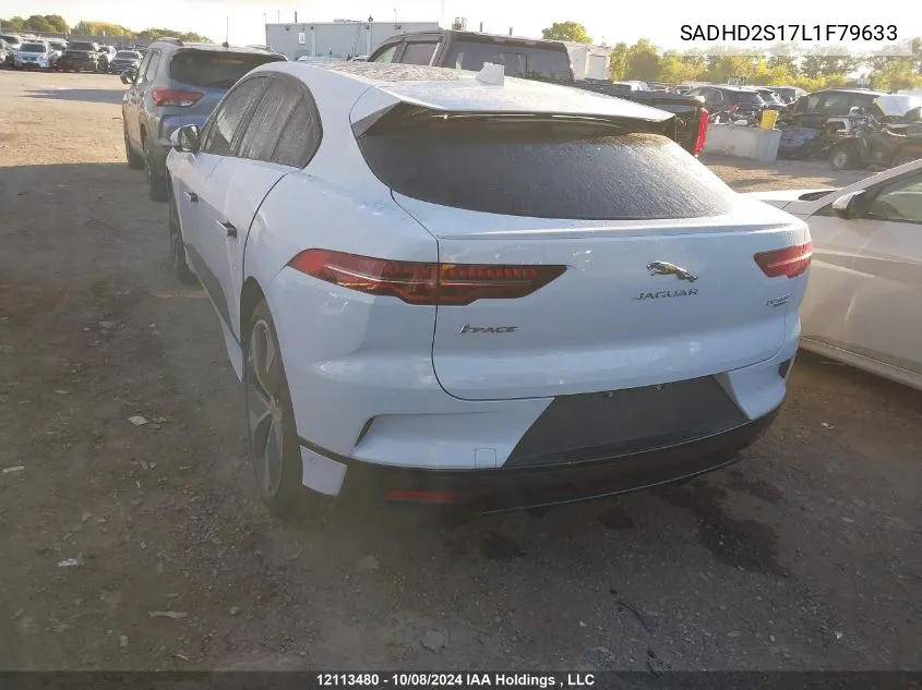 SADHD2S17L1F79633 2020 Jaguar I-Pace