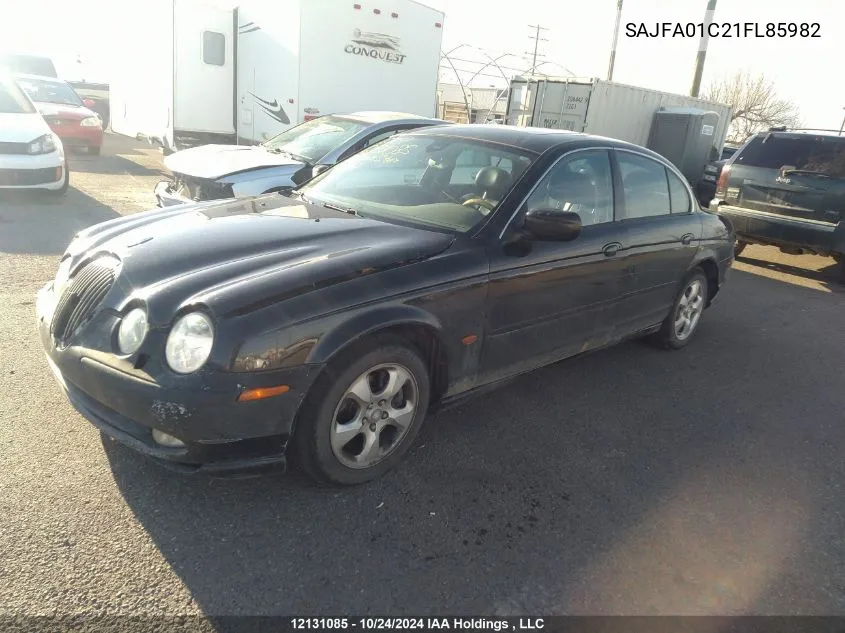 2001 Jaguar S-Type VIN: SAJFA01C21FL85982 Lot: 12131085