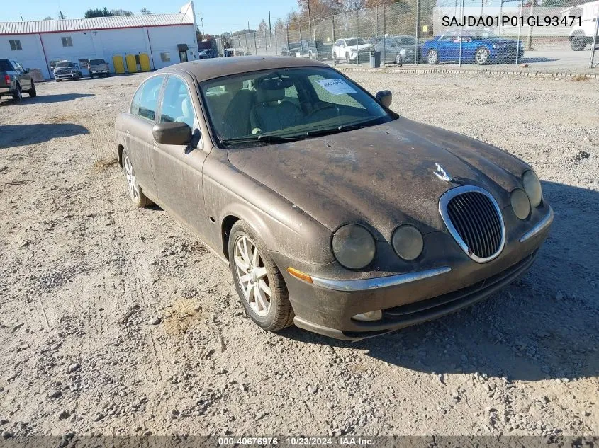 2001 Jaguar S-Type 4.0L V8 VIN: SAJDA01P01GL93471 Lot: 40676976