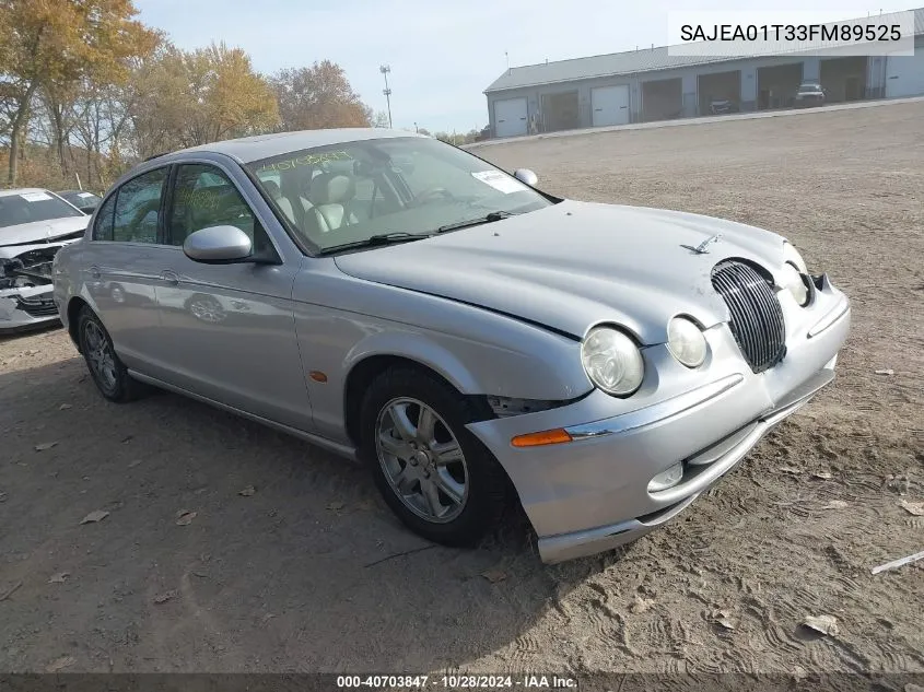 SAJEA01T33FM89525 2003 Jaguar S-Type 3.0L V6