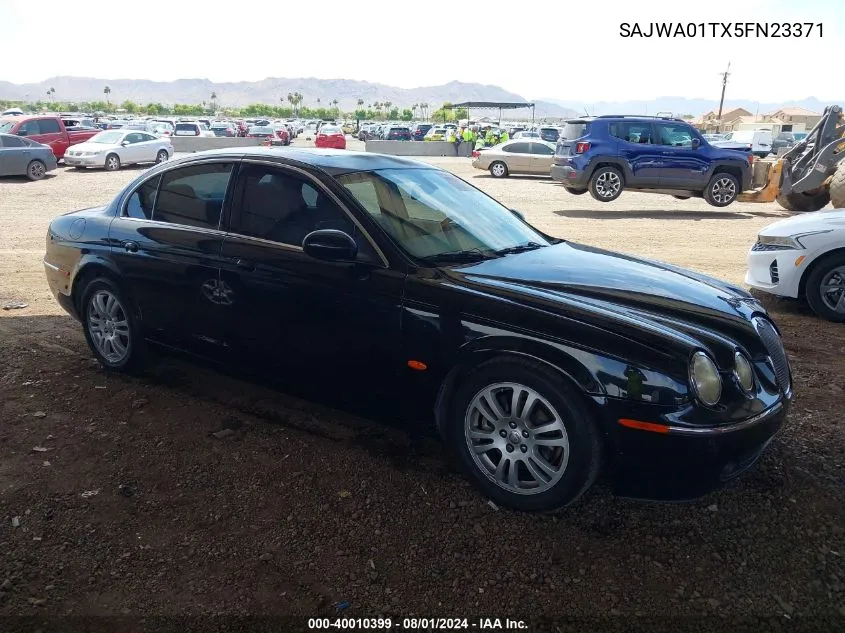 2005 Jaguar S-Type 3.0L V6 VIN: SAJWA01TX5FN23371 Lot: 40010399