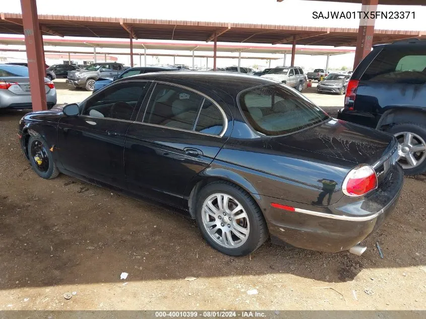 2005 Jaguar S-Type 3.0L V6 VIN: SAJWA01TX5FN23371 Lot: 40010399