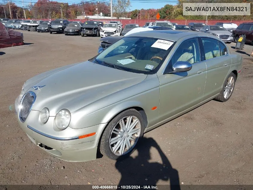 2008 Jaguar S-Type 3.0 V6 VIN: SAJWA01AX8FN84321 Lot: 40666815