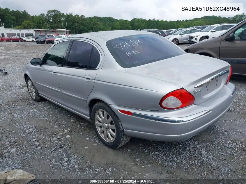 SAJEA51D62XC48964 2002 Jaguar X-Type 2.5L