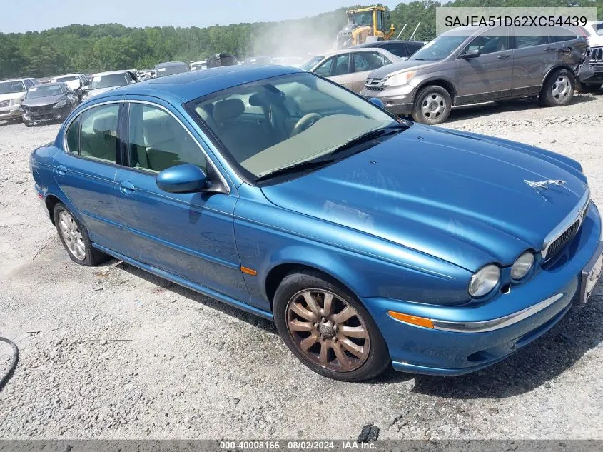 2002 Jaguar X-Type 2.5L VIN: SAJEA51D62XC54439 Lot: 40008166